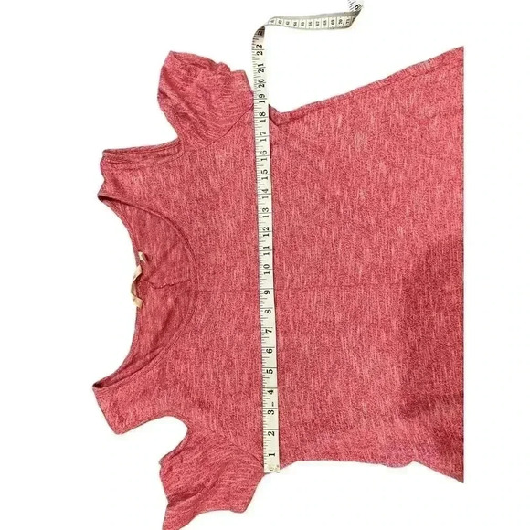 Soft Surroundings Heather Pink Maxi Cold Shoulder Dress - Picture 5 of 9